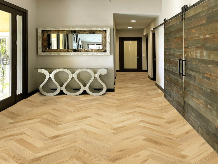 Artisan Home European Oak Smoky Beige Herringbone